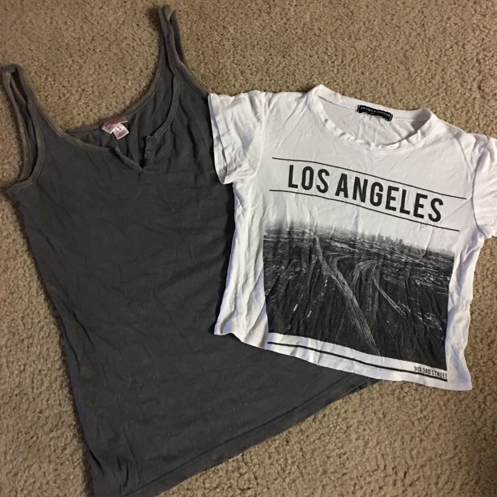 2 tops Los Angeles distressed